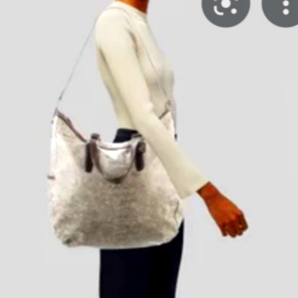 Tumi Silver Tote Bag
